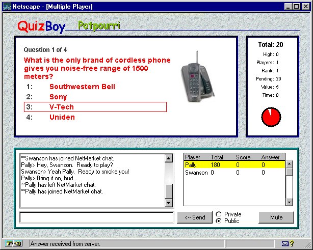 QuizBoy Screen